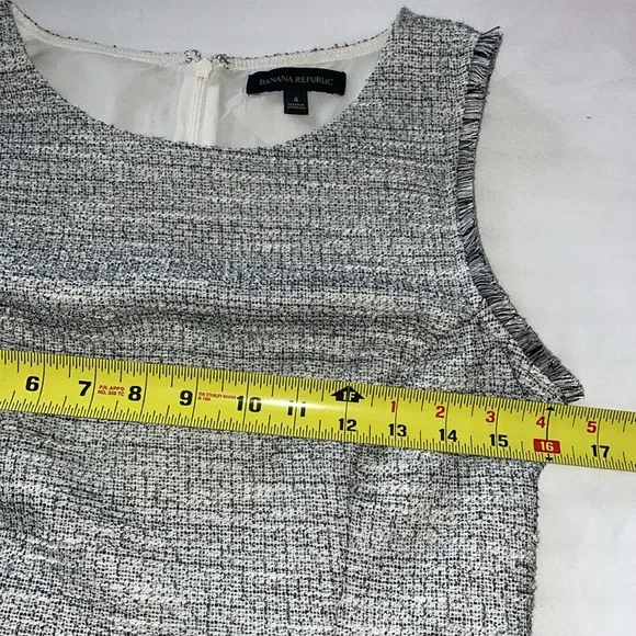 Banana republic tweed sleeveless dress size 4 - Picture 6 of 10
